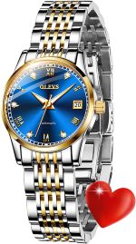 OLEVS Automatic Watches for Women Classic Diamond Ladies Self-Winding Wrist Watch Gold Stainless Steel Date Day Female Watch Gift